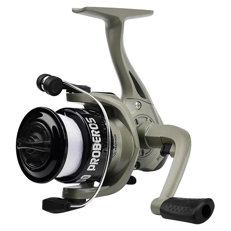 PROBEROS Moulinet de pêche 1BB 5,2: 1 à grande vitesse avec fil de 50 m - KC1000