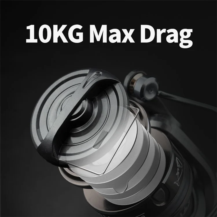 CHIREN HJ3000 Long Cast Fishing Reel 5.2:1 Ratio de Engrenagem Dobrável Carretel Giratório