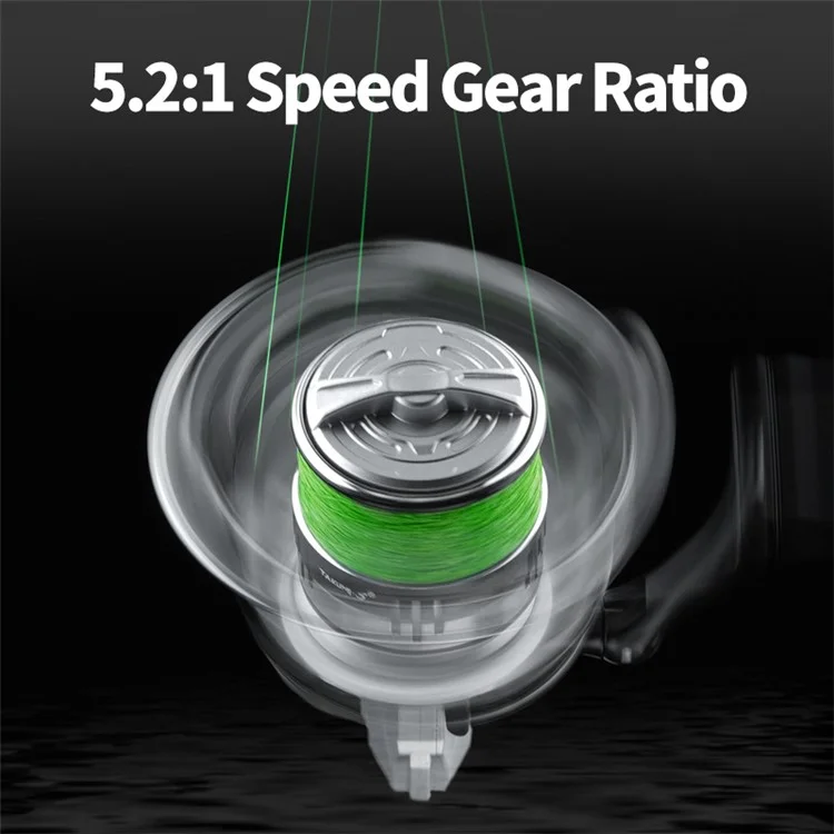 TAKUMI-S HT6000 Fishing Reel 5.2:1 Ratio Metal Spinning Reel (Metal Grip Ball)