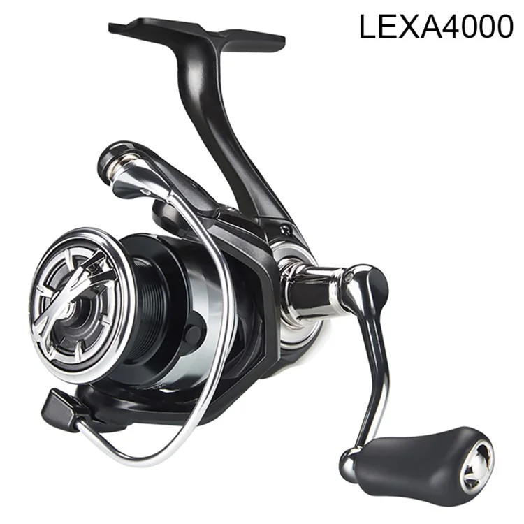 DEUKIO LEXA4000 Moulinet de pêche en métal puissant pour la mer avec 3+1 roulements à billes, très lisse
