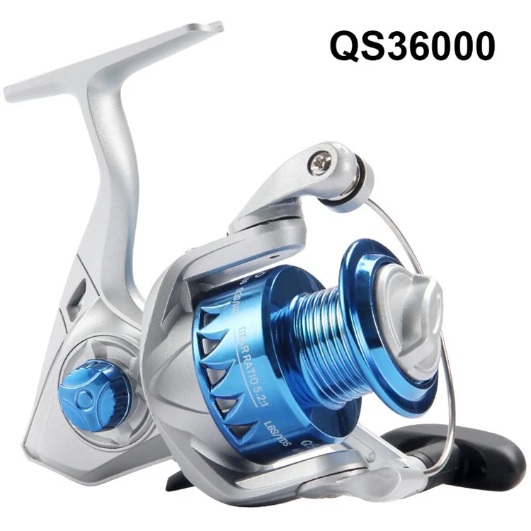 HAUT TON QS6000 Nylon Spool Fishing Reel Spinning Reel with 5.2:1 Gear Ratio