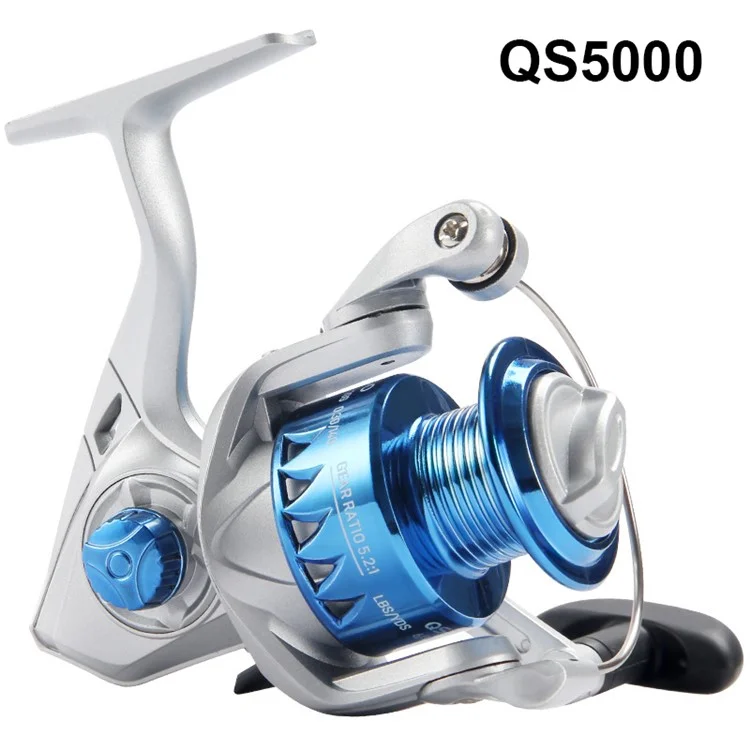 HOUT TON QS5000 Nylon Scool Fishing Bolta Rolo Com Raça de 5.2: 1