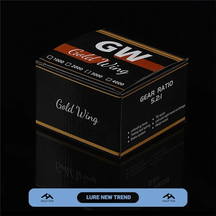 HOUT TON GW6000 Metal Scool Fishing Role 4.7: 1 Ração Golte