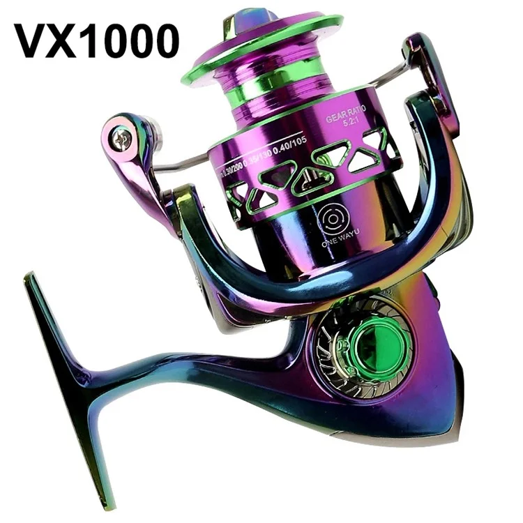 VX1000 14+1 Rolamentos 5.2: 1 Proporção de Água Salgada Ultralight Fishing Reel à Esquerda / Carrela de Água Doce à Direita