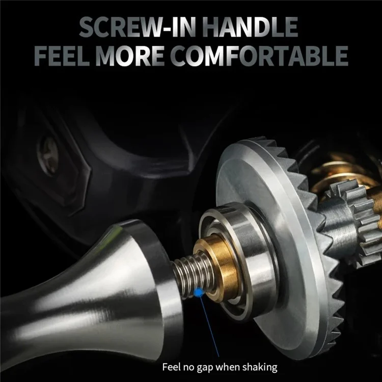 LE5000 Spinning Fishing Reels 12 + 1bb Bobines de Bobine en Métal 15 kg Force de Force Force Screw-in