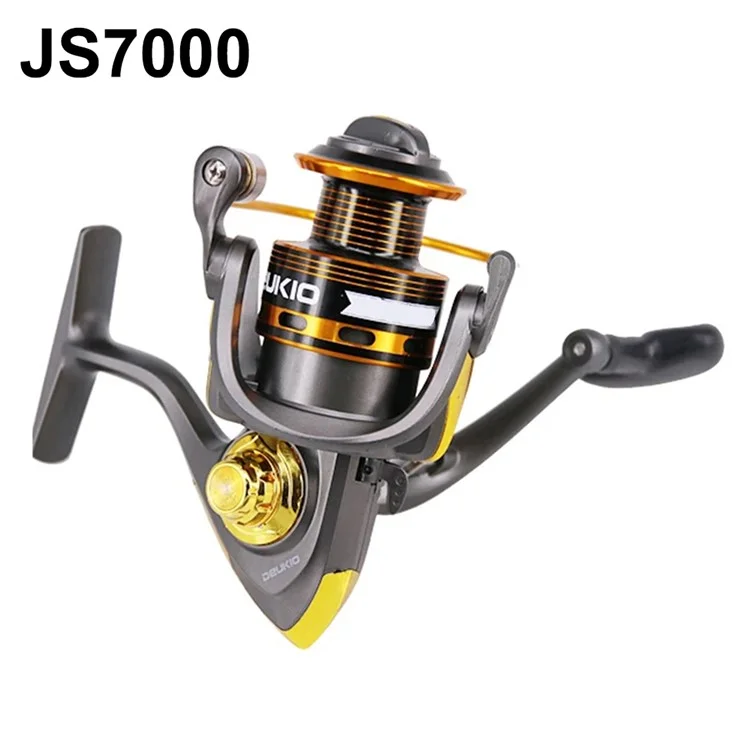 DEUKIO JS7000 5.2:1 Gear Ratio Aluminum Alloy Spool Spinning Fishing Reel for Freshwater Saltwater