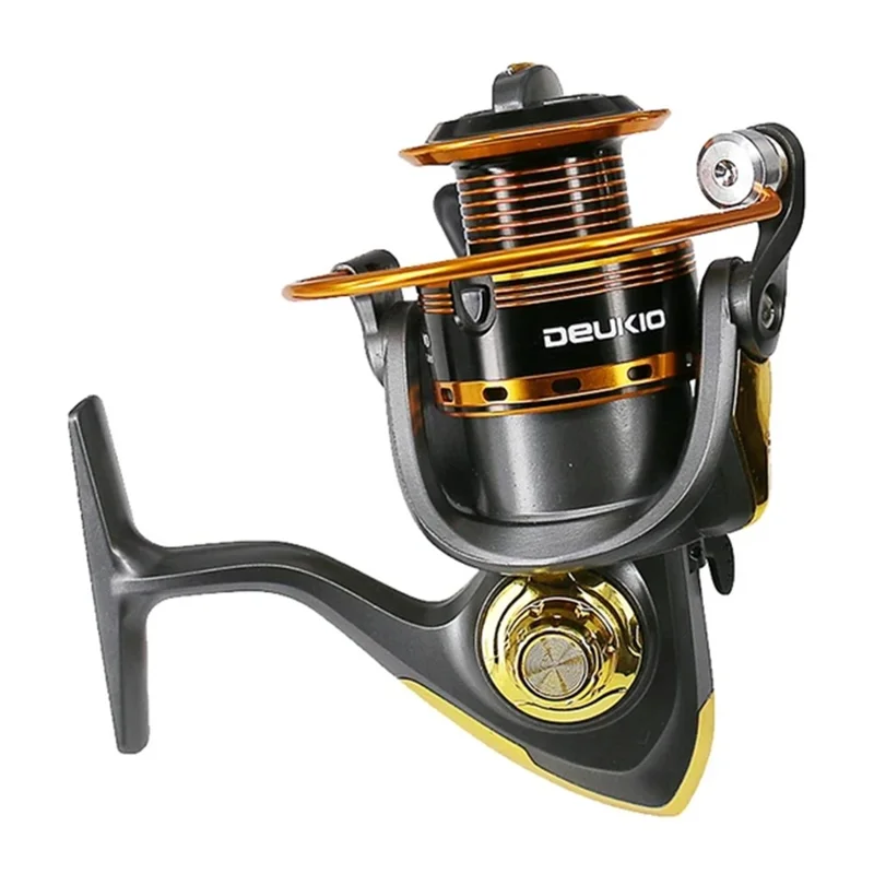 DEUKIO JS1000 5.1:1 Gear Ratio Aluminum Alloy Spool Spinning Fishing Reel for Freshwater Saltwater