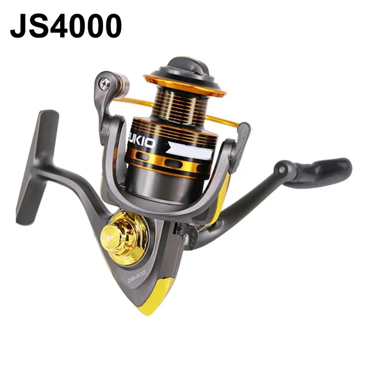DEUKIO JS4000 5.2:1 Gear Ratio Aluminum Alloy Spool Spinning Fishing Reel for Freshwater Saltwater