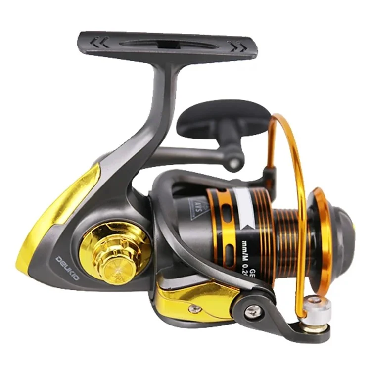 DEUKIO JS4000 5.2:1 Gear Ratio Aluminum Alloy Spool Spinning Fishing Reel for Freshwater Saltwater