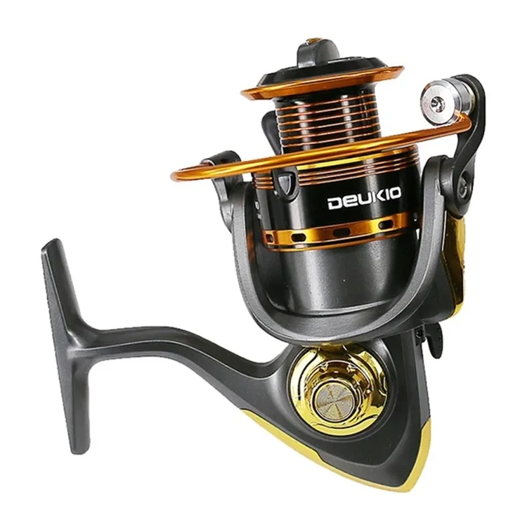 DEUKIO JS4000 5.2:1 Gear Ratio Aluminum Alloy Spool Spinning Fishing Reel for Freshwater Saltwater
