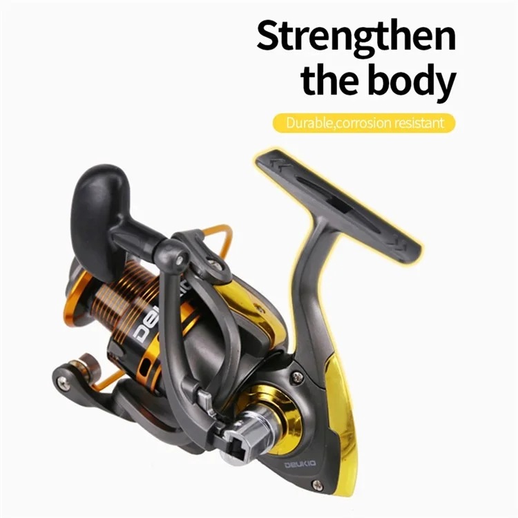 DEUKIO JS4000 5.2:1 Gear Ratio Aluminum Alloy Spool Spinning Fishing Reel for Freshwater Saltwater