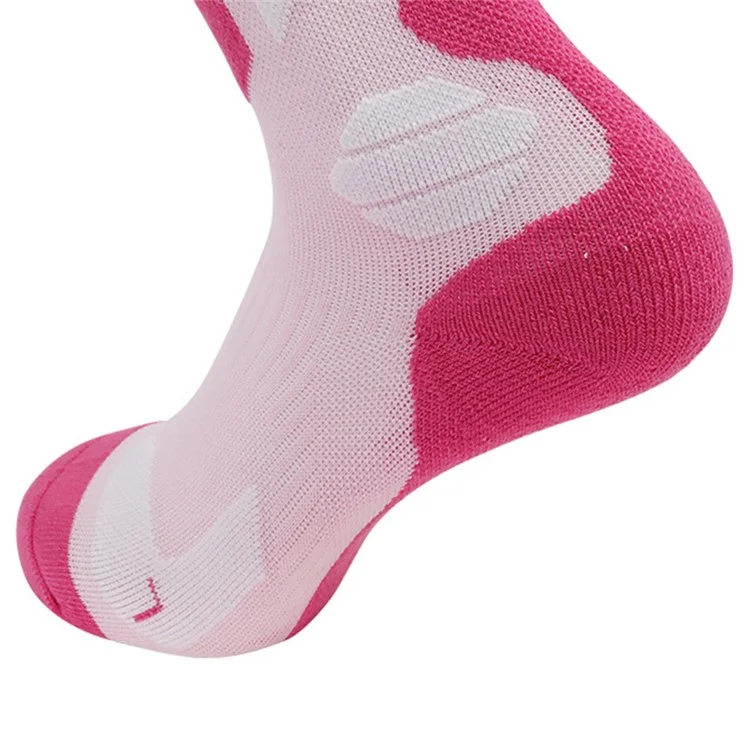 RONYUESS 1 pair of thick winter ski socks for sports tube for men and women, size M: 34-38 - 8203 Black / Yellow