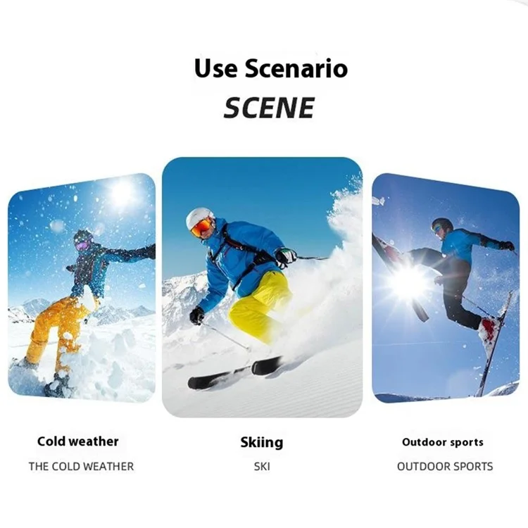 RONYUESS 8201 1 pair of high-top compression sports socks for winter, thick for skiing, for men and women, size M: 34-38 - Medium Blue / Sapphire