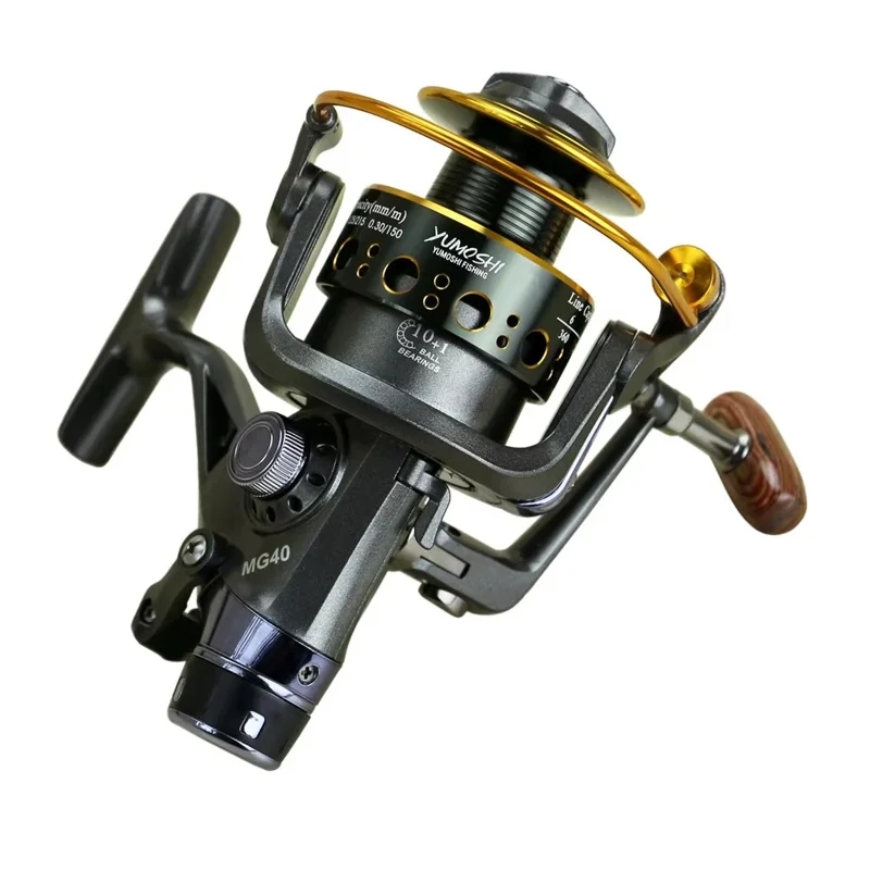 YUMOSHI MG30 Fishing Reel 10+1BB Double Drag System Front / Rear Brake Spinning Reel