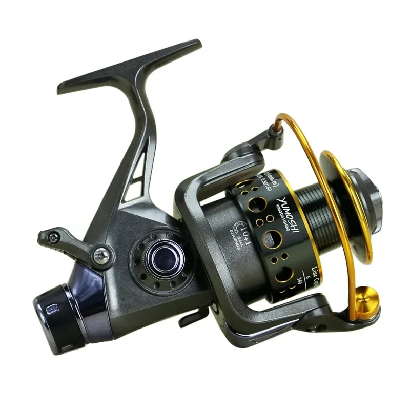 YUMOSHI MG60 Moulinet de pêche 10+1BB Système de freinage double Moulinet à lancer