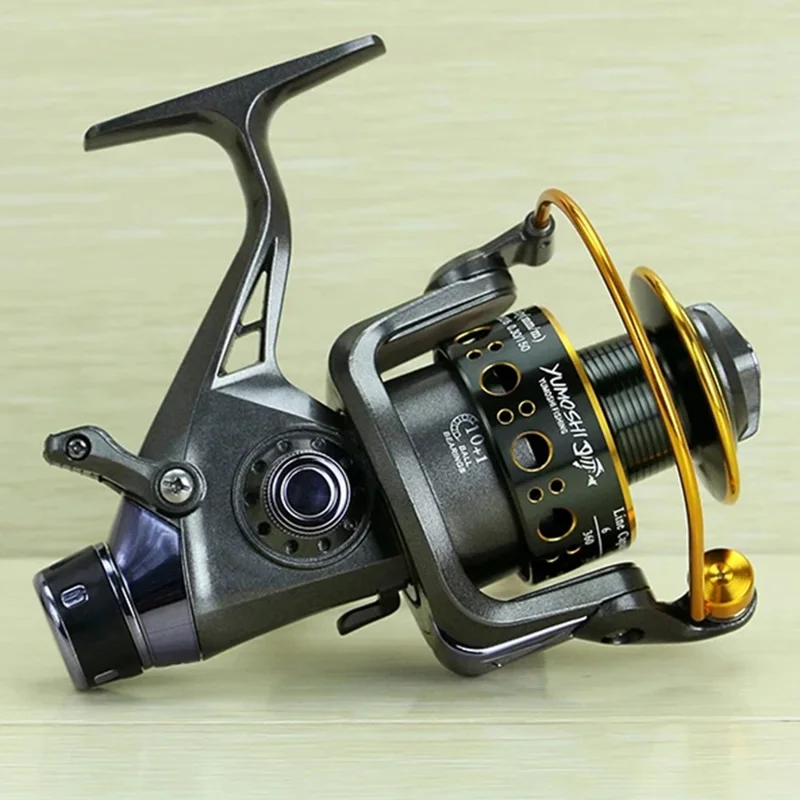 YUMOSHI MG60 Moulinet de pêche 10+1BB Système de freinage double Moulinet à lancer
