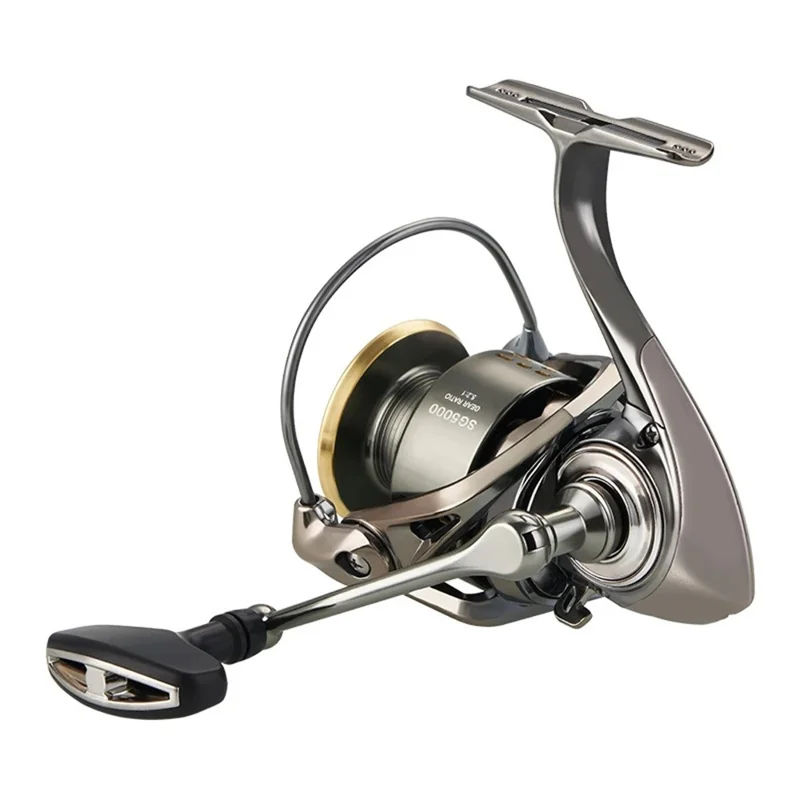DEUKIO SG4000 Spinning Fishing Reel CNC Rocker Arm Spool Long Casting 5+1 Bearings Freshwater Sea Fishing Reel