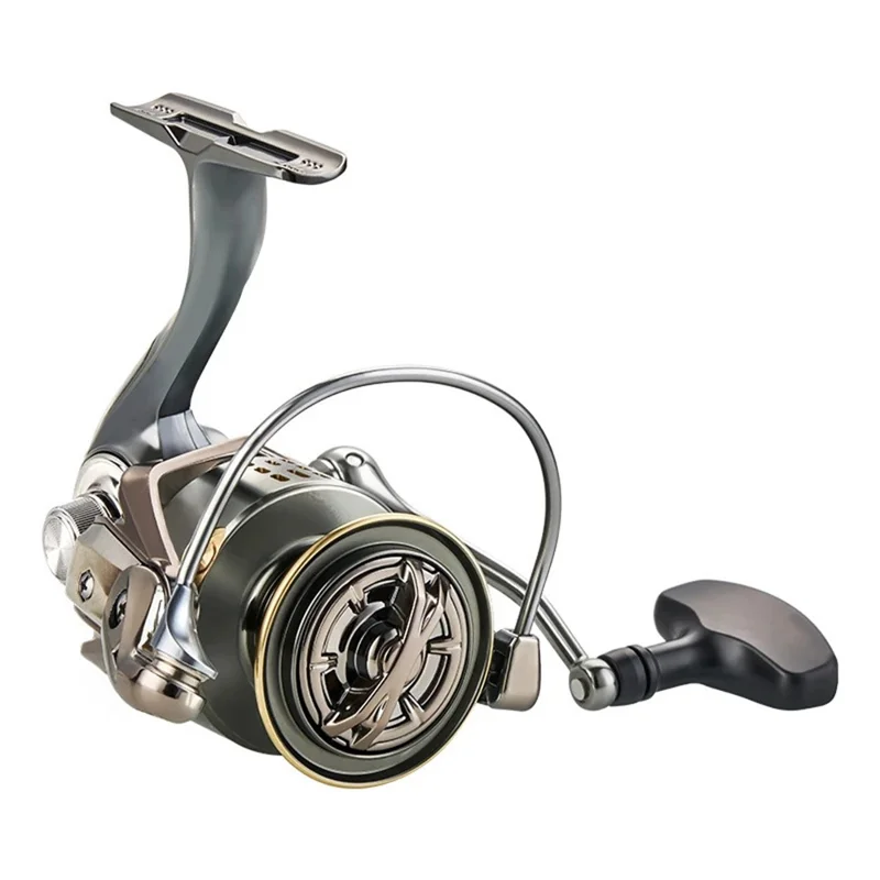 DEUKIO SG4000 Spinning Fishing Reel CNC Rocker Arm Spool Long Casting 5+1 Bearings Freshwater Sea Fishing Reel