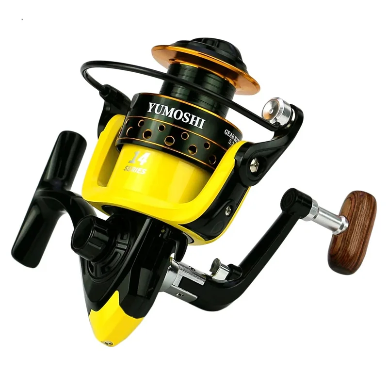 YUMOSHI OE2000 Spinning Reel Metal Spool Baitcasting Folding Handle Fishing Reel