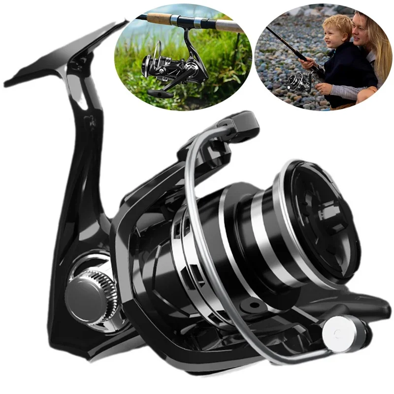 BILLINGS HK1000 Spinning Reel Freshwater Fishing Reels 5.2:1 Gear Ratio Folding Arm for Left Right Hand