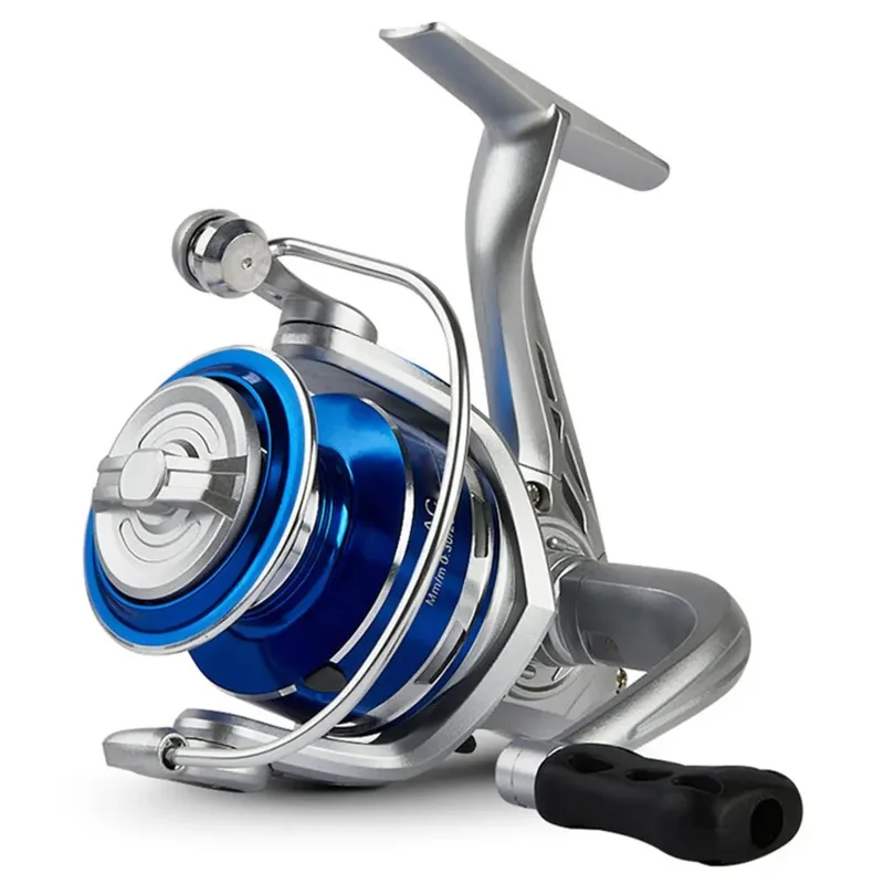 AC7000 Spinning Fishing Reels with Left  /  Right Hand 5.2:1 Gear Ratio for Freshwater Saltwater - Blue