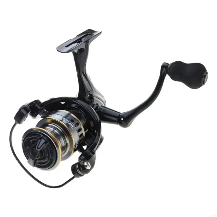 HE2000 Spinning Reels Metal Fishing Reel with EVA Foam Handle Knob 10KG Braking Force, 5.2:1 Gear Ratio