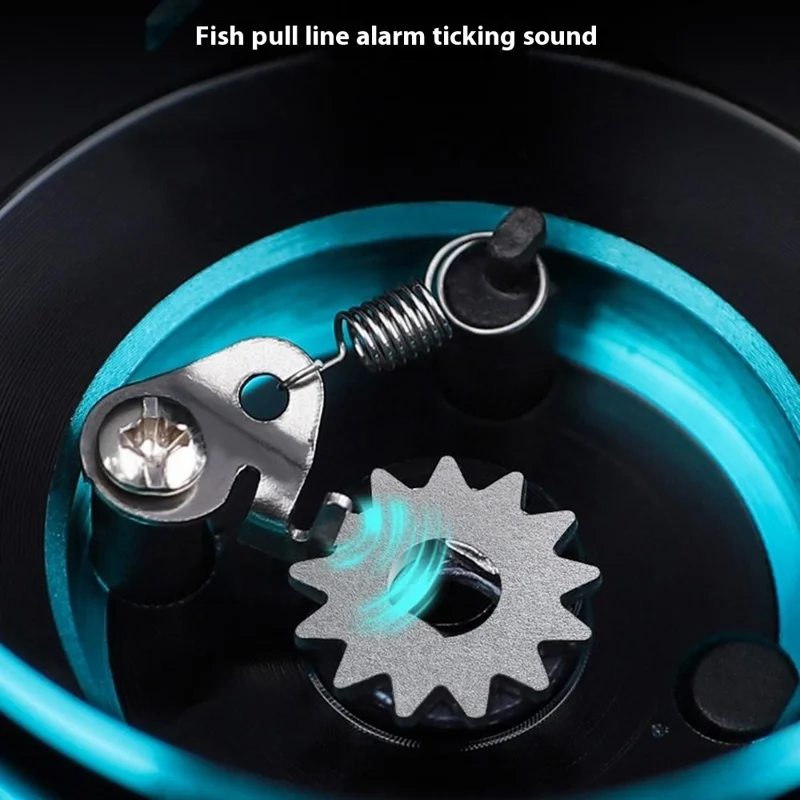 TAKUMI HZ500 Mini Metal Fishing Reel Spinning Reel with EVA Handle Knob 5.2:1 Gear Ratio for Seawater