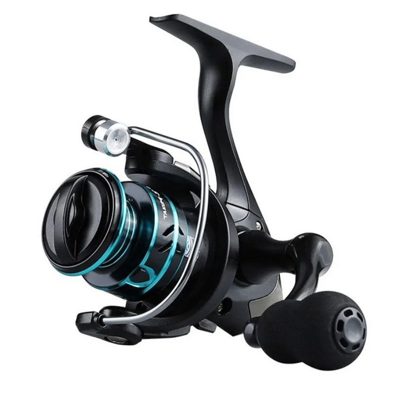 TAKUMI HZ800 Mini Metal Fishing Reel Spinning Reel with EVA Handle Knob 5.2:1 Gear Ratio for Seawater