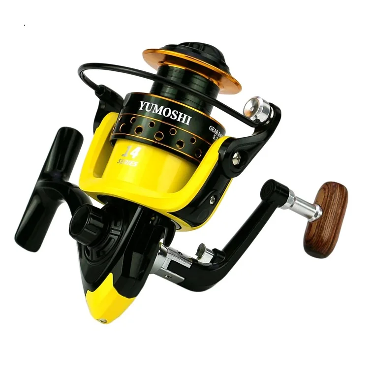 YUMOSHI OE3000 Metal Spool Fishing Reel Baitcasting Spinning Reel with Foldable Interchangeable Handle