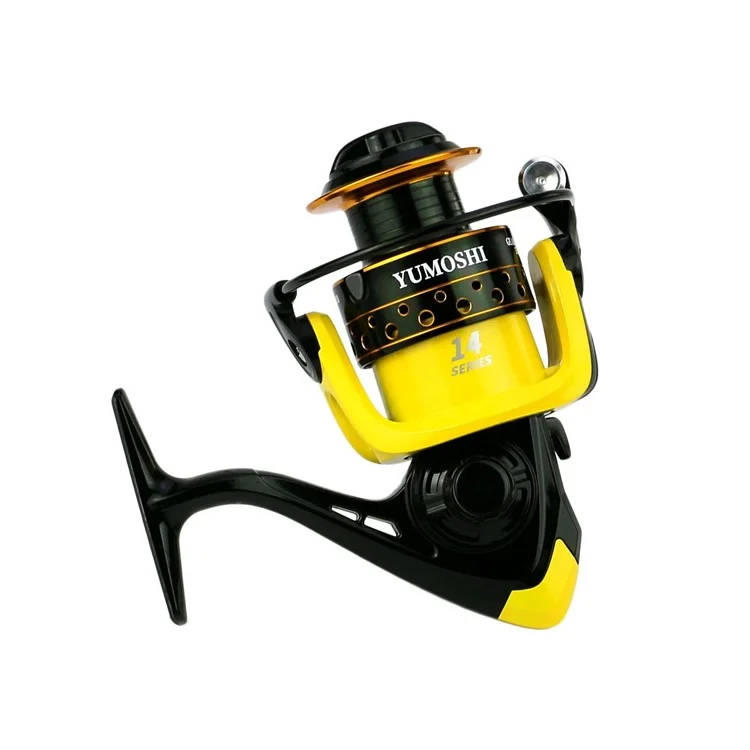 YUMOSHI OE7000 Metal Spool Fishing Reel Baitcasting Spinning Reel with Foldable Interchangeable Handle