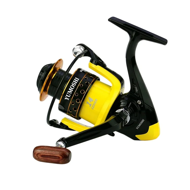 YUMOSHI OE7000 Metal Spool Fishing Reel Baitcasting Spinning Reel with Foldable Interchangeable Handle