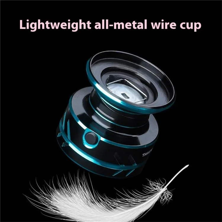 TAKUMI HZ-7000 EVA Knauf Angelrolle 5,2:1 Metall Spinnrolle zum Meeresangeln