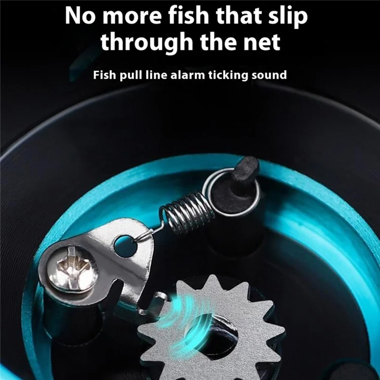TAKUMI-S HZ-3000 Moulinet de Pêche en Métal 5.2:1 avec Poignée et Bouton Métalliques pour Pêche en Eau Salée et Surf Casting