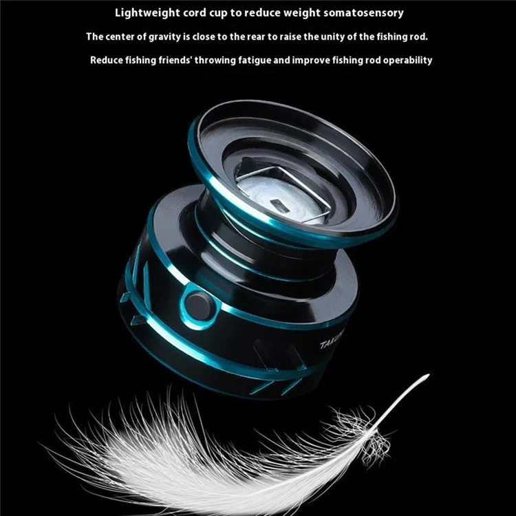 TAKUMI-S HZ-6000 Metal Fishing Reel 5.2:1 Metal Handle Knob Spinning Reel for Saltwater Surf Casting