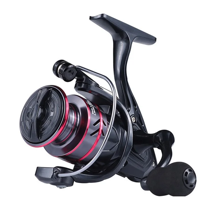 LINNHUE 2nd Gen HB-6000 5.2:1 High Speed Gear Ratio Spinning Fishing Reel with EVA Knob for Saltwater Surfcasting