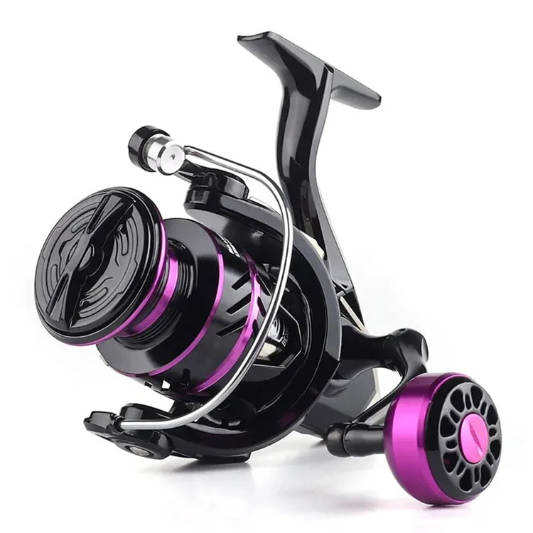 LINNHUE HP-1000 5.2:1 Gear Ratio Metal Spool Spinning Reel 10KG Max Drag Fishing Reel with Metal Knob