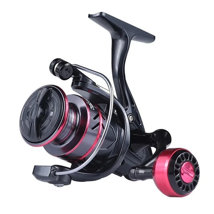 LINNHUE 2nd Gen HB-6000 5.2:1 High Speed Gear Ratio Spinning Fishing Reel with Metal Knob for Saltwater Surfcasting