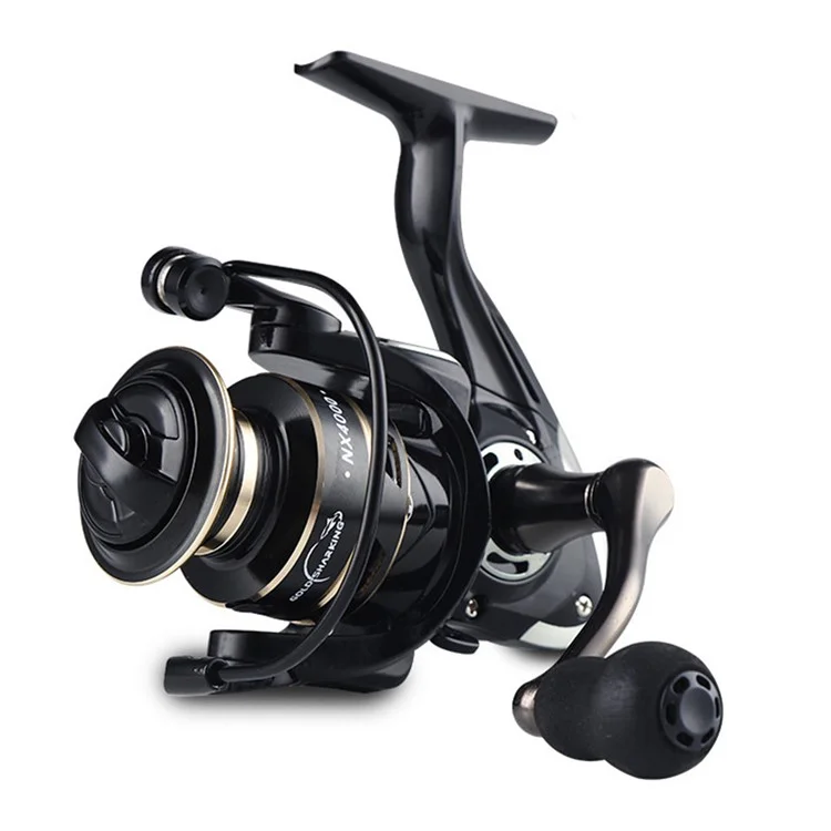 GOLD SHARKING NX2000 Fishing Reel Full Metal Spool Spinning Reel with EVA Handle Knob