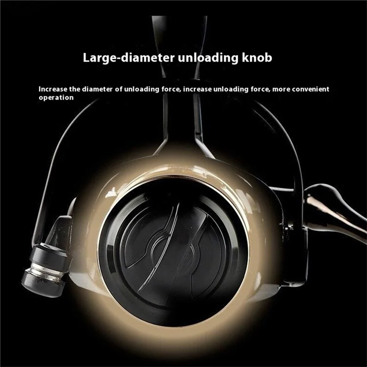 GOLD SHARKING NX2000 Fishing Reel Full Metal Spool Spinning Reel with EVA Handle Knob