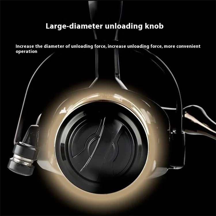 GOLD SHARKING NX4000 Full Metal Spool Fishing Reel 14 Bearings Spinning Reel with Metal Handle Knob