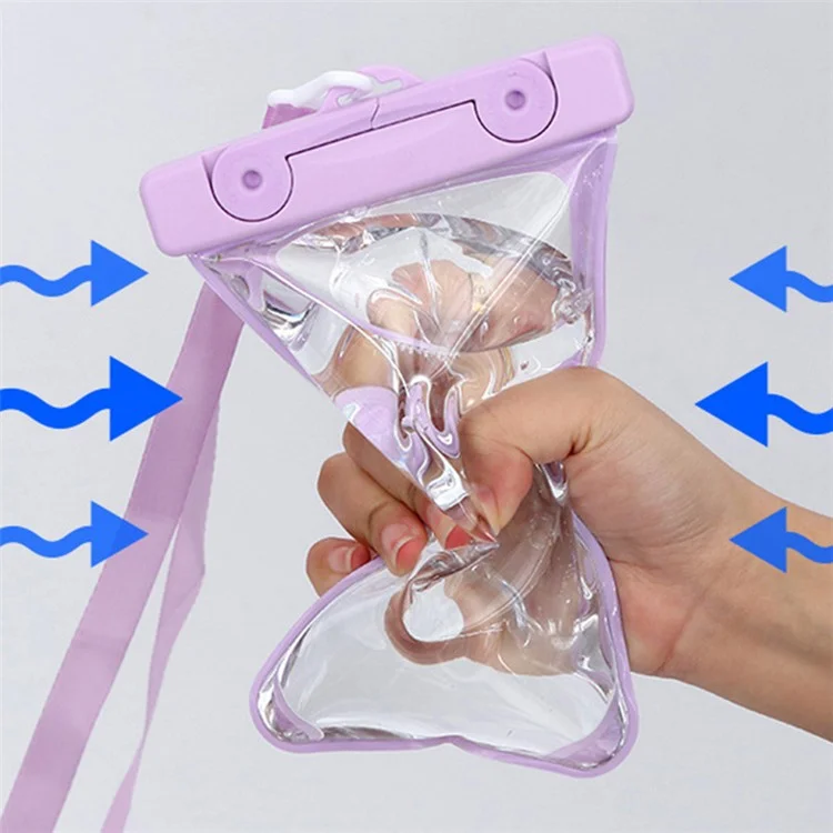 IPX8 Floating Water of Phone -beutel Passt Bis zu 6,5 Zoll Handy PVC -handy -hülle Trockenbeutel Mit Lanyard - Rosa