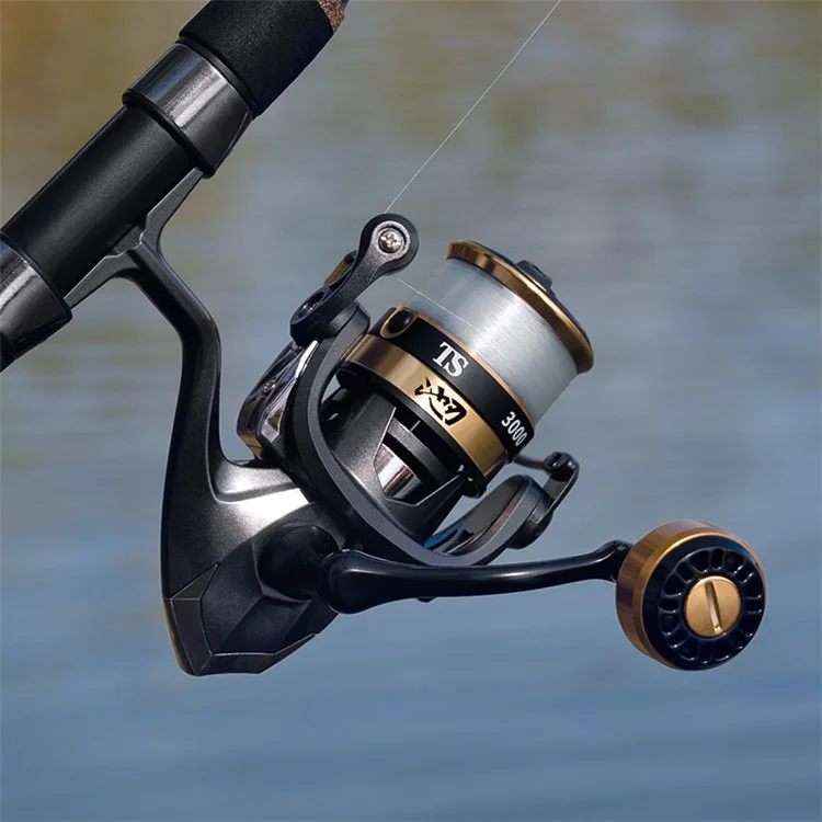 Carrete de Pesca CHIREN TS7000 con Bobinado de Línea de Alta Densidad, Metálico Sin Espacios, Impermeable y de Largo Alcance