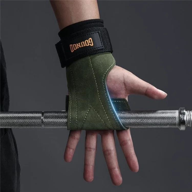 GOUNOD J45 1 Pair Wrist Wraps Weightlifting Straps Gym Fitness Support Grips for Powerlifting Pull-Ups - Yellow