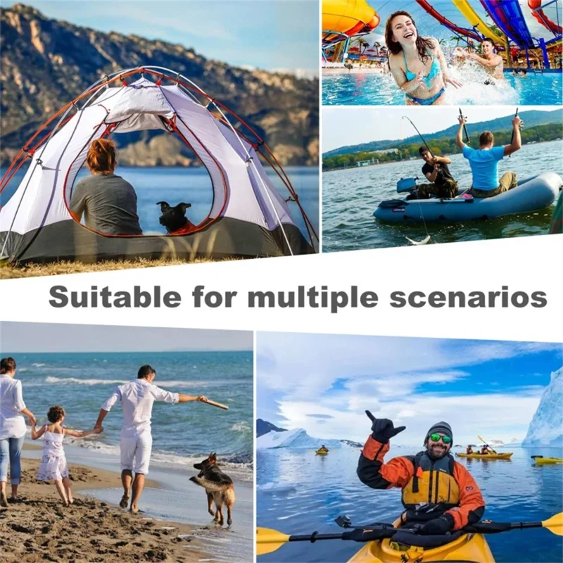 Borsa Asciutta Impermeabile Colorata da 2L per Cellulari con Touch Screen, Nuoto e Spiaggia - Borsa a Tracolla Roll Top in PVC 500D