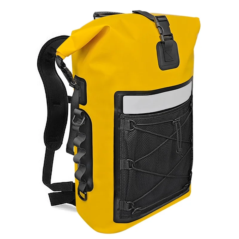 Unisex Outdoor Wasserdichter Trockensack 35L Rucksack Schwimmen Wandern Strand Schnorcheln Schwimmende Ausrüstungstasche - Gelb