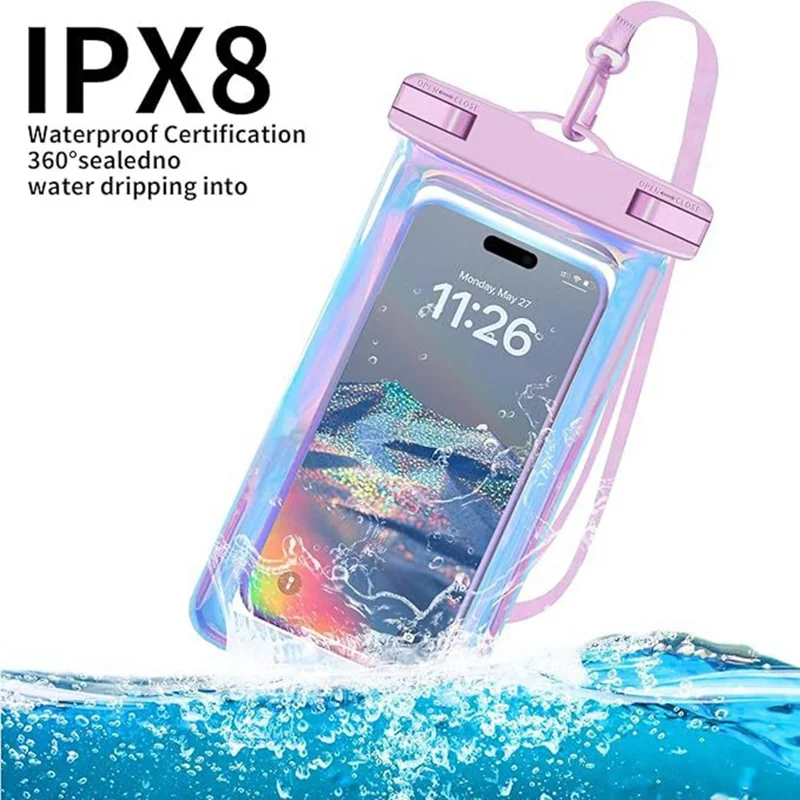 Custodia Impermeabile per Telefono per Nuoto / Immersione / Galleggiamento Touchscreen Compatibile fino a Dispositivi da 7,5 Pollici Classificazione IPX8