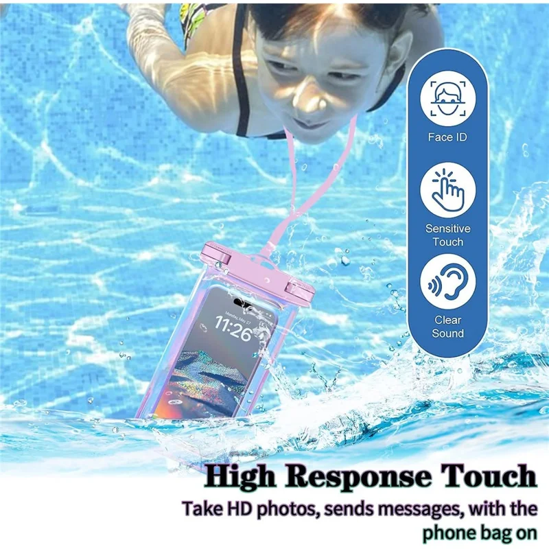 Custodia Impermeabile per Telefono per Nuoto / Immersione / Galleggiamento Touchscreen Compatibile fino a Dispositivi da 7,5 Pollici Classificazione IPX8