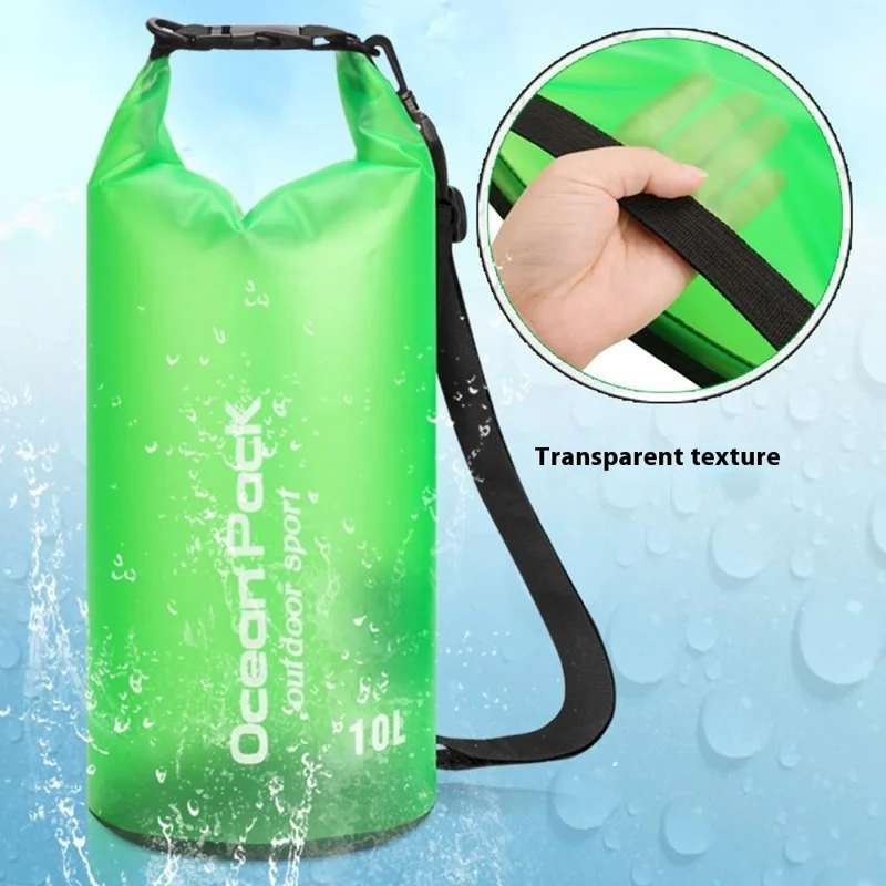 Borsa Impermeabile da 2L per Esterno, Spiaggia, Nuoto, Rafting, Kayak e Navigazione - Arancione, Senza Tracolla