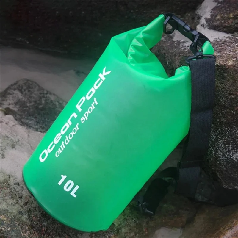 Borsa Impermeabile da 2L per Esterno, Spiaggia, Nuoto, Rafting, Kayak e Navigazione - Arancione, Senza Tracolla