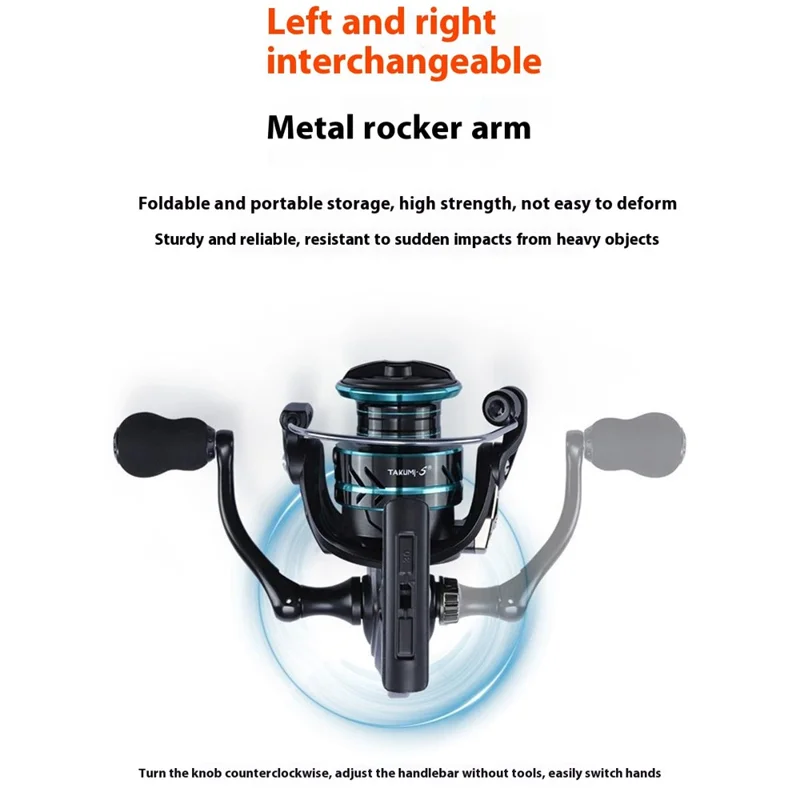 CORALOV HZ-1000 Mulinello da pesca a spinning per pesca in acqua salata con impugnatura in EVA